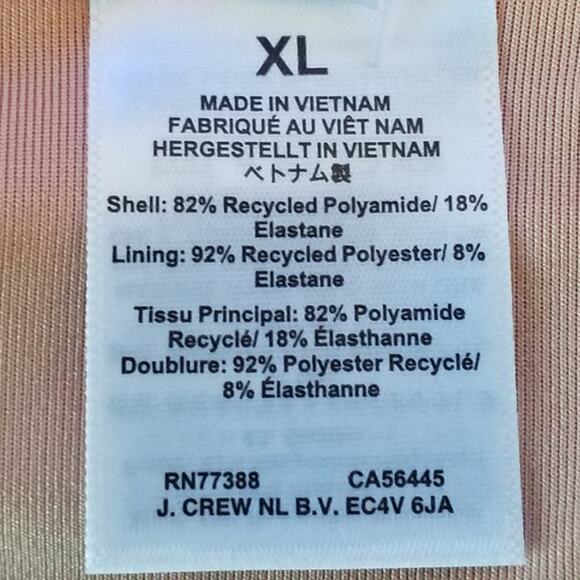 J Crew Womens Size XL High Rise Full Coverage Bikini Bottom Pink Stretch BM642 - Picture 7 of 8